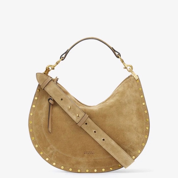 Isabel Marant Oskan Moon Sand Suede Soft Zip bag - Picture 1 of 10